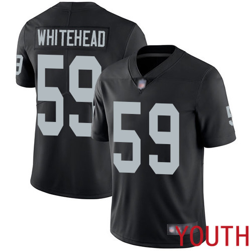 Oakland Raiders Limited Black Youth Tahir Whitehead Home Jersey NFL Football 59 Vapor Untouchable Jersey